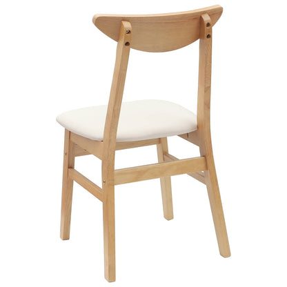 vidaXL Esszimmerstühle 2 pcs Natur 42 x 47.5 x 81 cm