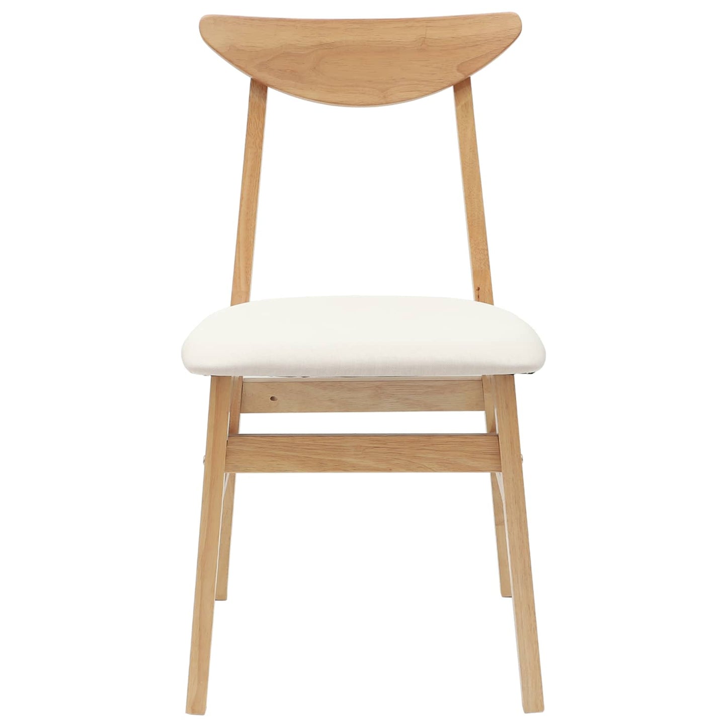 vidaXL Esszimmerstühle 2 pcs Natur 42 x 47.5 x 81 cm