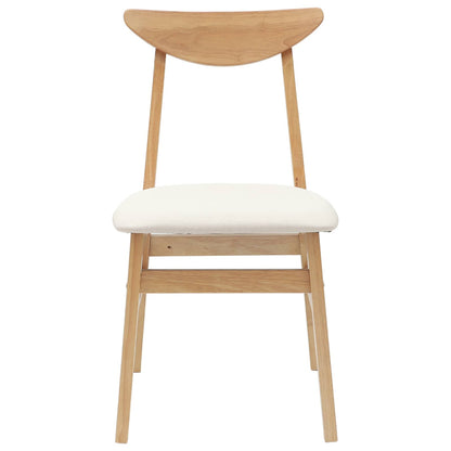 vidaXL Esszimmerstühle 2 pcs Natur 42 x 47.5 x 81 cm
