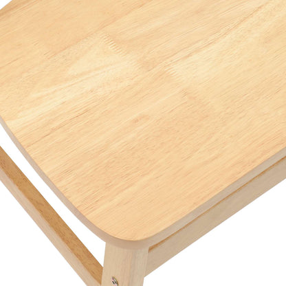 vidaXL Esszimmerstühle 2 pcs Natur 42 x 47.5 x 81 cm