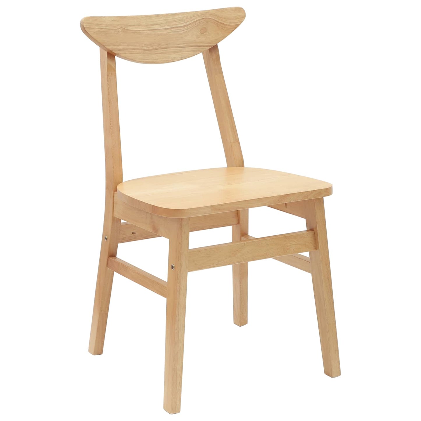vidaXL Esszimmerstühle 2 pcs Natur 42 x 47.5 x 81 cm