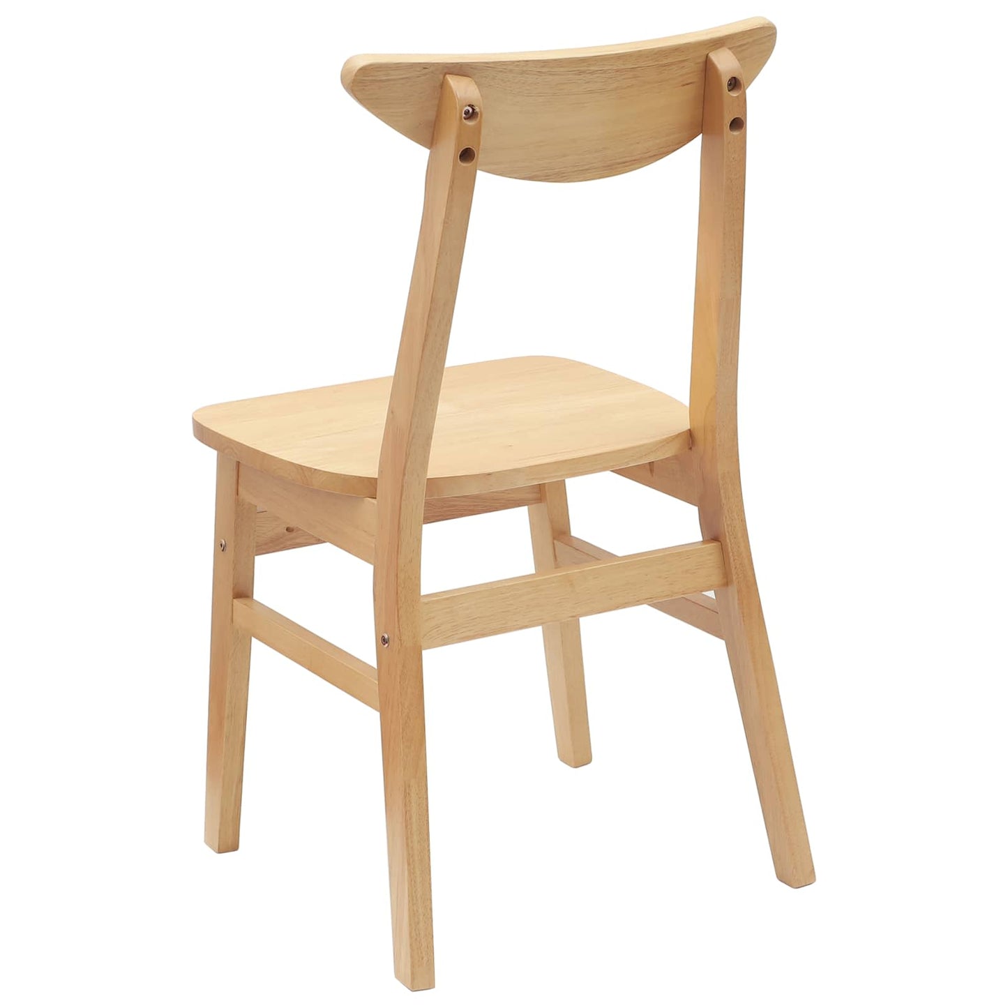 vidaXL Esszimmerstühle 2 pcs Natur 42 x 47.5 x 81 cm