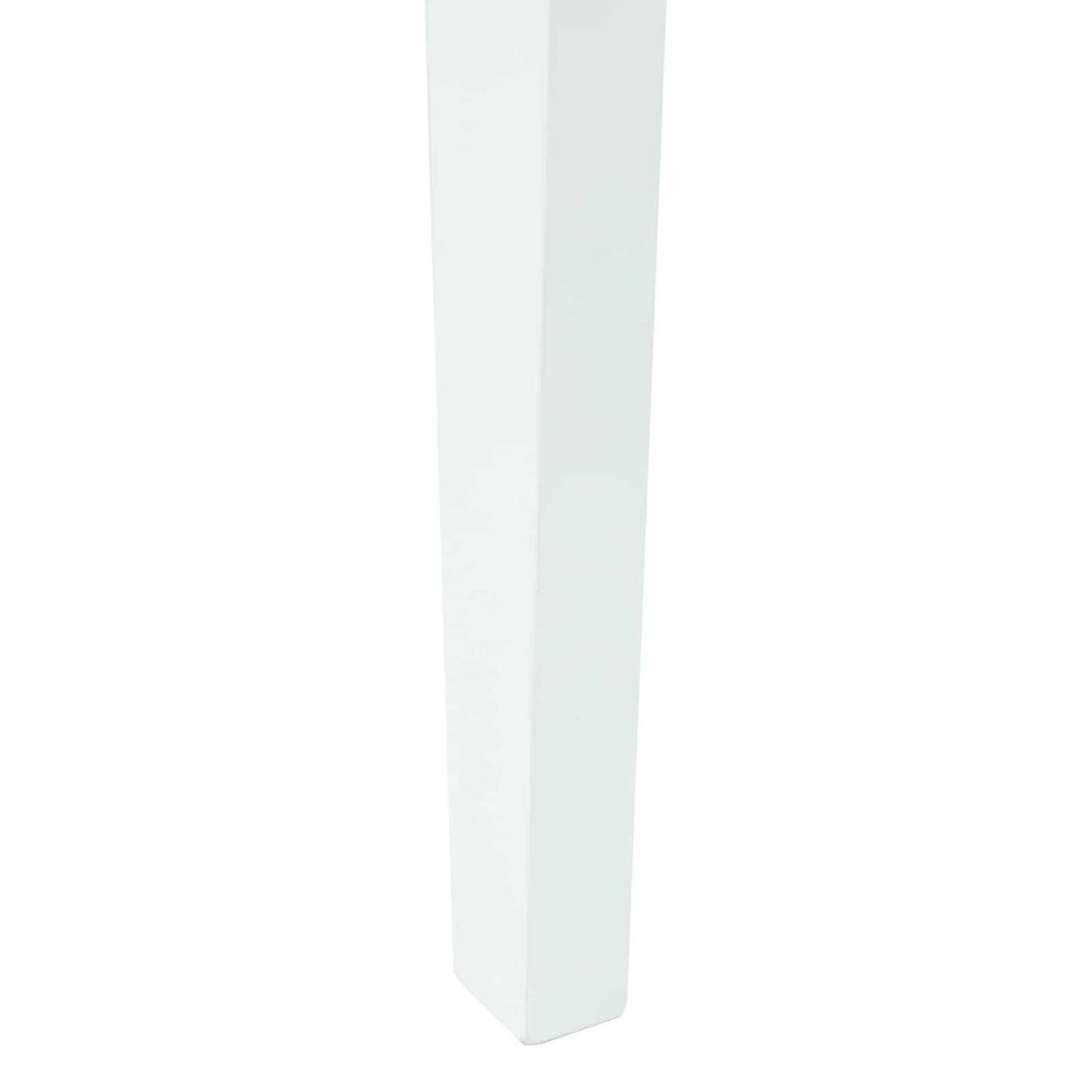 vidaXL Esszimmerstühle 2 pcs Weiß 42 x 47.5 x 81 cm Massives Gummiholz