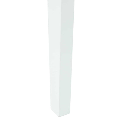 vidaXL Esszimmerstühle 2 pcs Weiß 42 x 47.5 x 81 cm Massives Gummiholz
