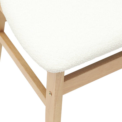 vidaXL Esszimmerstühle 2 pcs Natur 42 x 47.5 x 81 cm