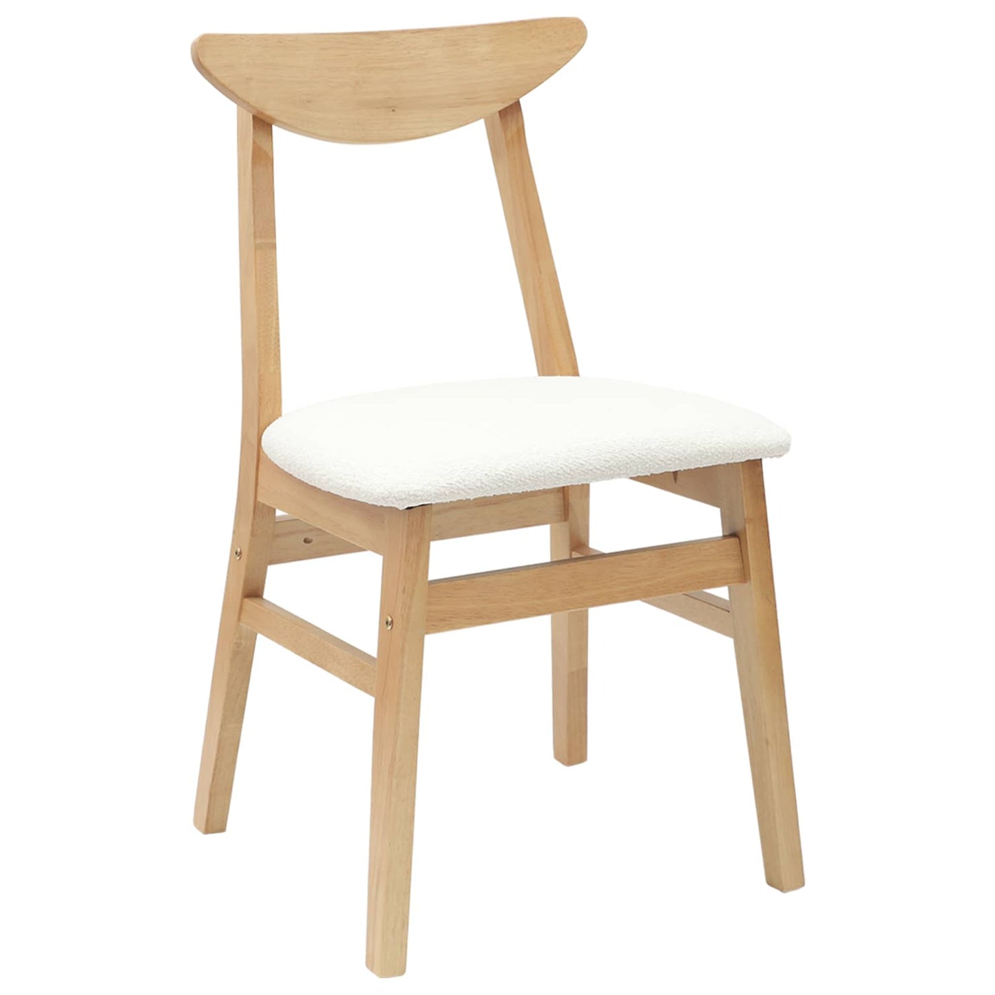 vidaXL Esszimmerstühle 2 pcs Natur 42 x 47.5 x 81 cm