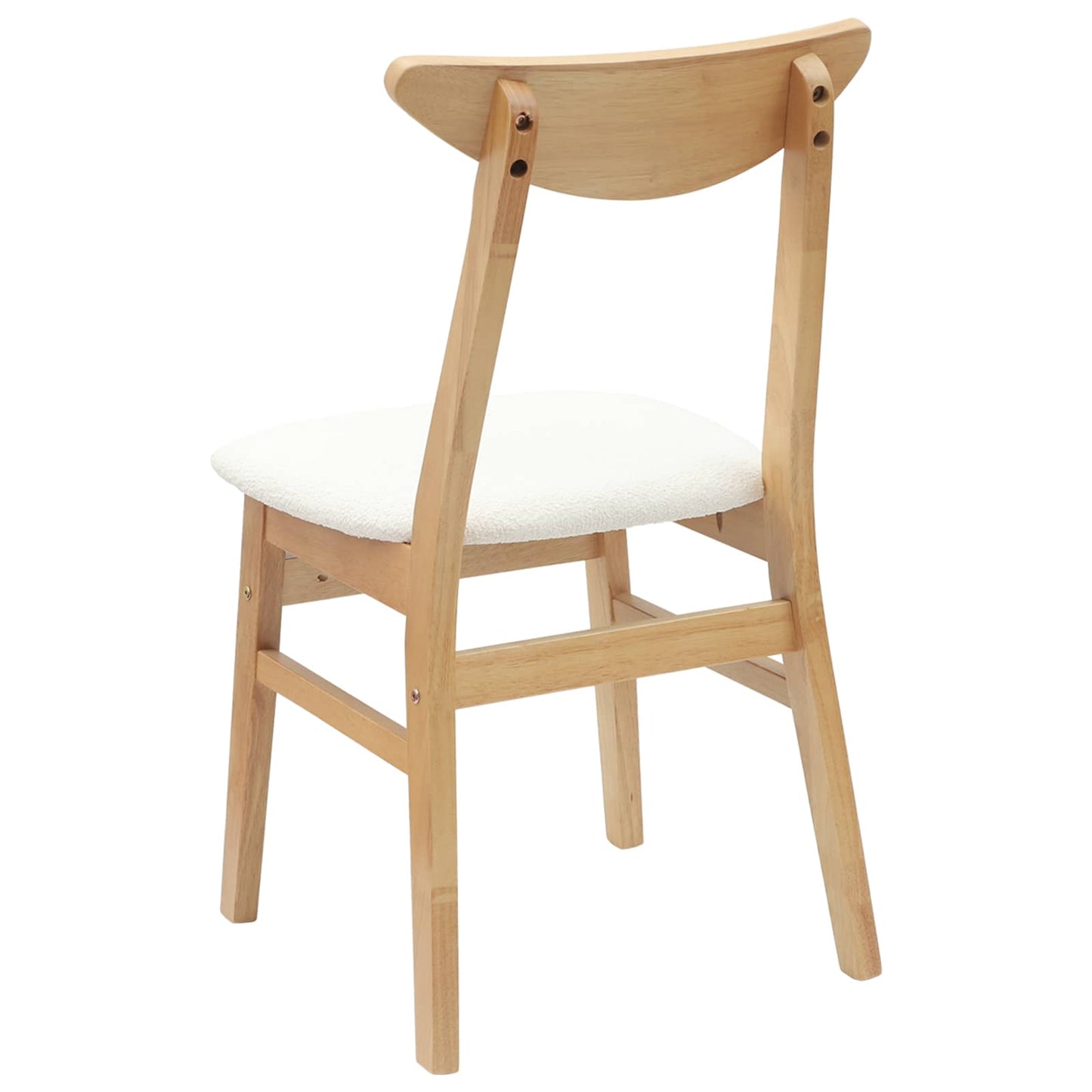 vidaXL Esszimmerstühle 2 pcs Natur 42 x 47.5 x 81 cm
