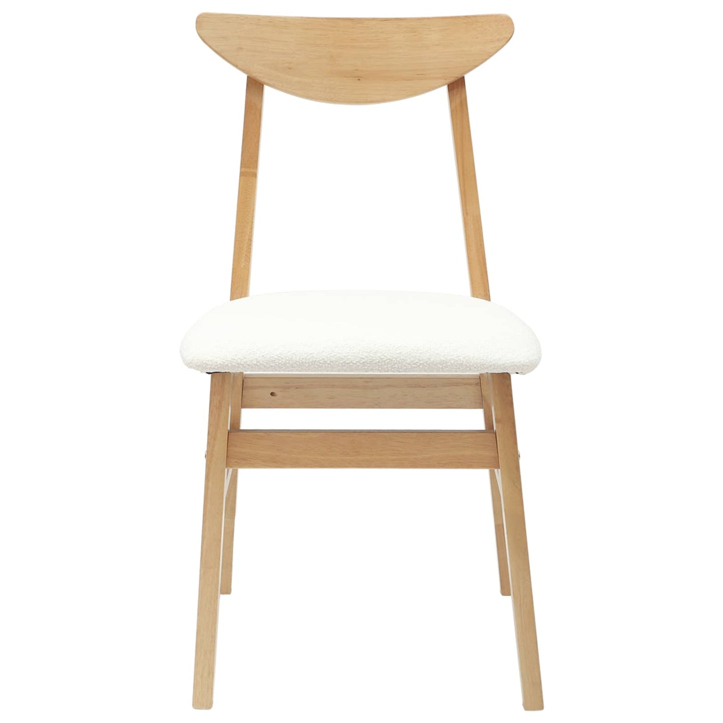 vidaXL Esszimmerstühle 2 pcs Natur 42 x 47.5 x 81 cm
