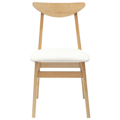 vidaXL Esszimmerstühle 2 pcs Natur 42 x 47.5 x 81 cm