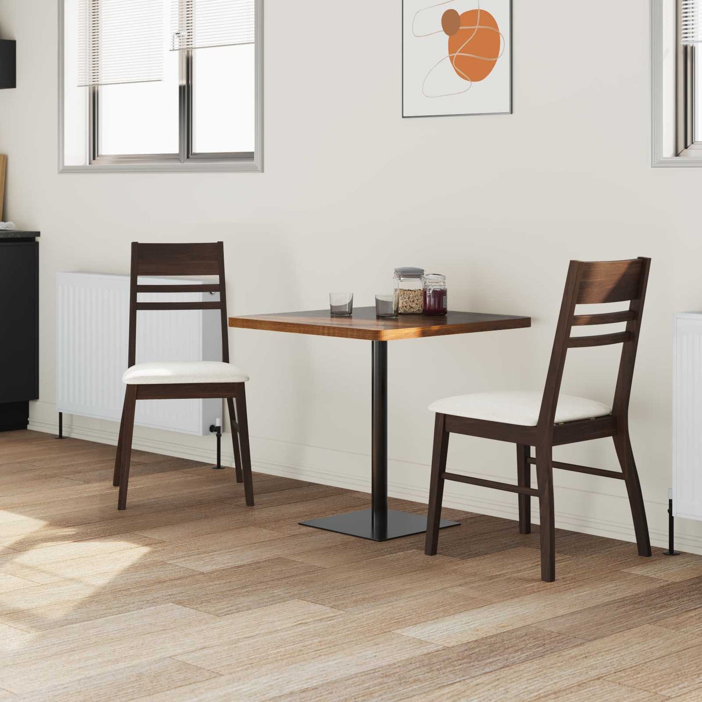 vidaXL Esszimmerstühle 2 pcs Hellbraun 43 x 54 x 89 cm