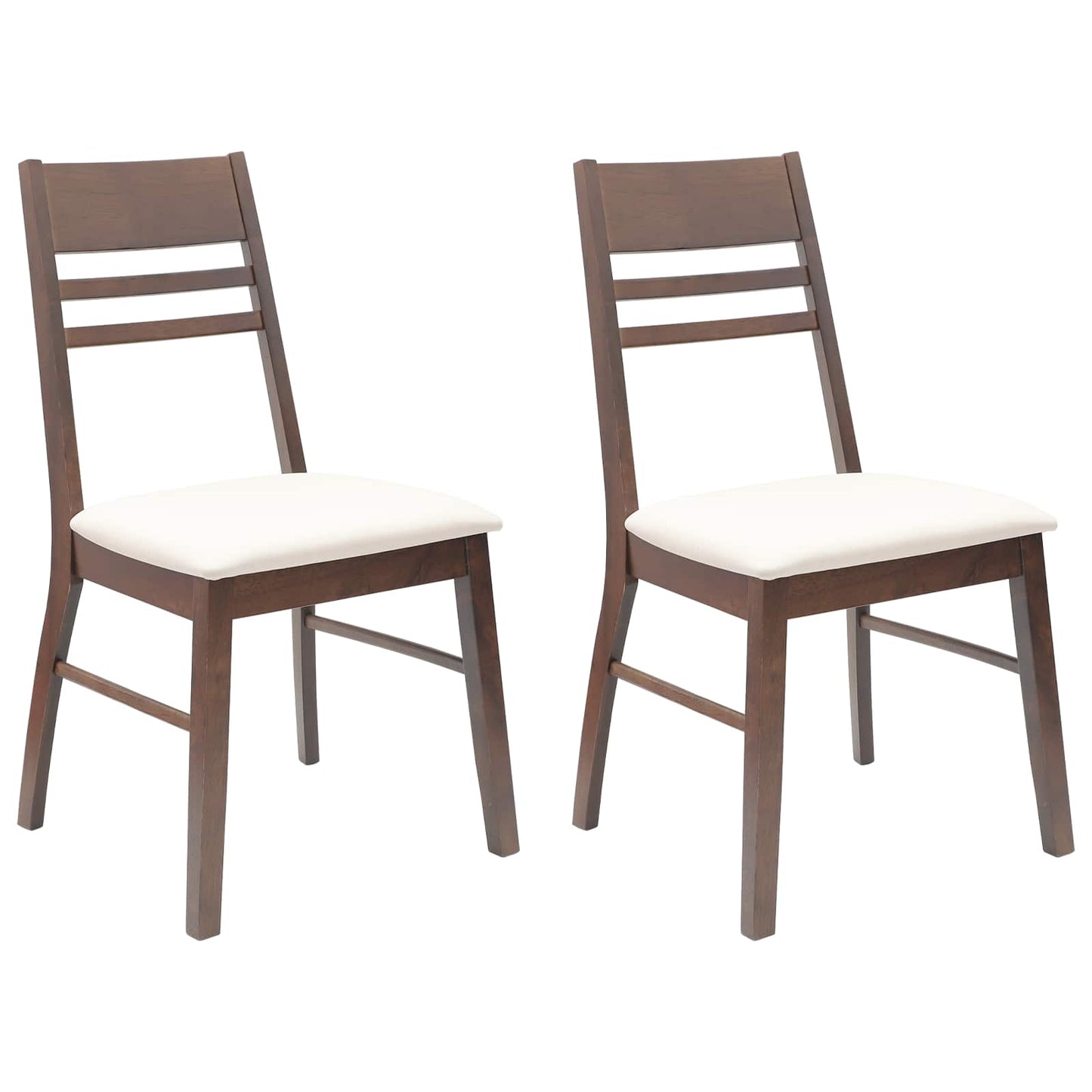 vidaXL Esszimmerstühle 2 pcs Hellbraun 43 x 54 x 89 cm