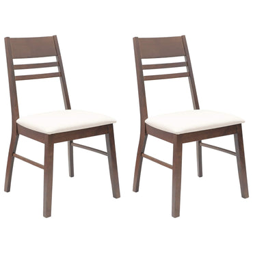 vidaXL Esszimmerstühle 2 pcs Hellbraun 43 x 54 x 89 cm