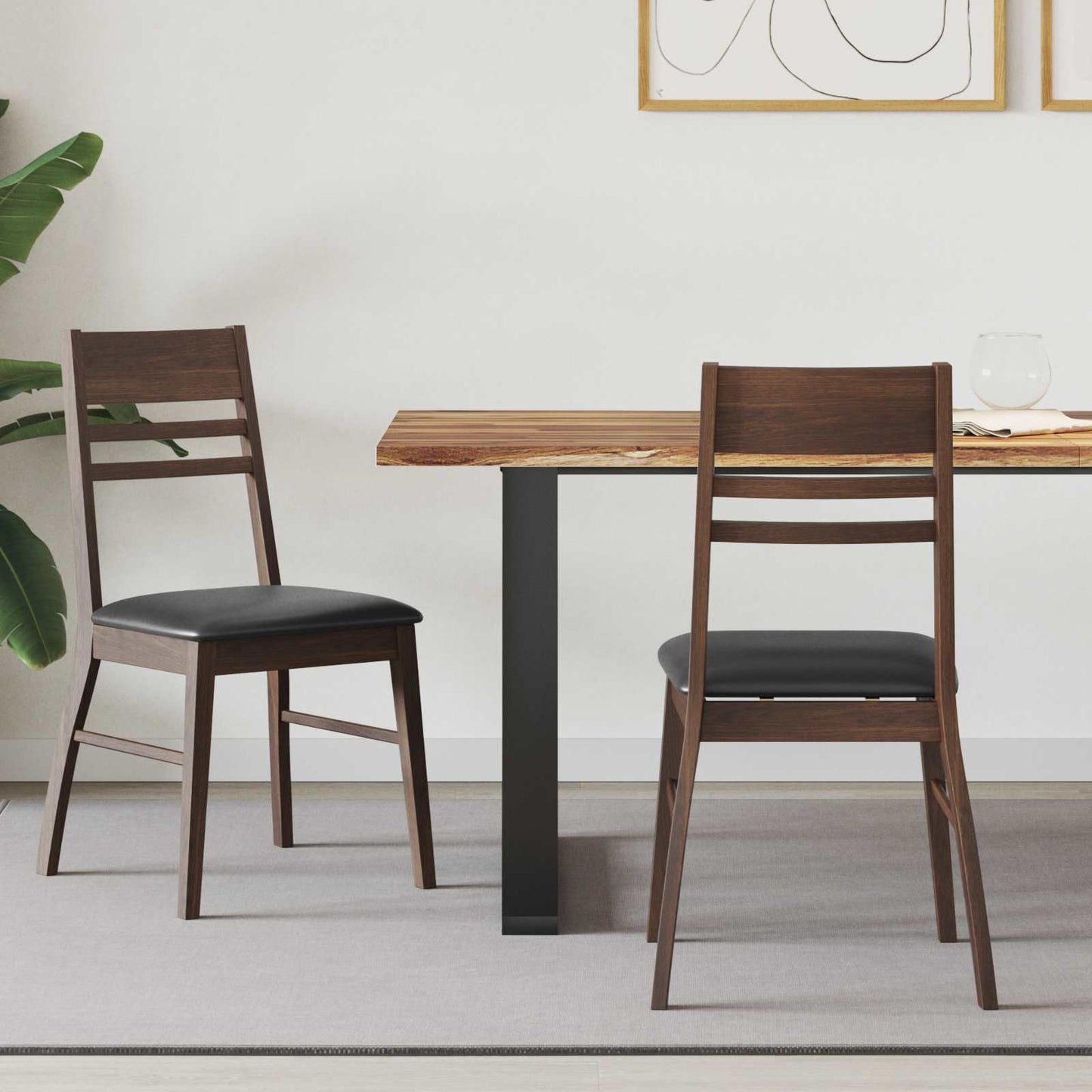 Esszimmerstühle 2 pcs Hellbraun 43 x 54 x 89 cm