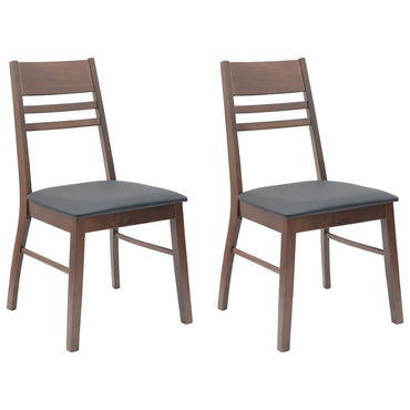 vidaXL Esszimmerstühle 2 pcs Hellbraun 43 x 54 x 89 cm