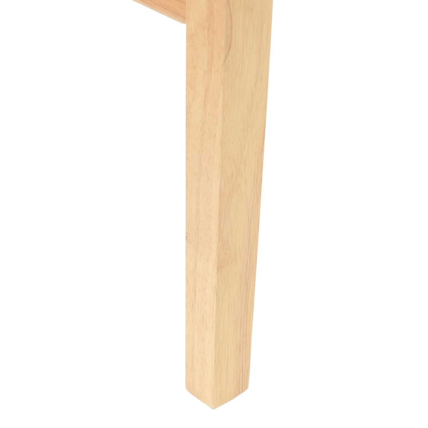 vidaXL Esszimmerstühle 2 pcs Natur 43 x 54 x 89 cm Massives Gummiholz
