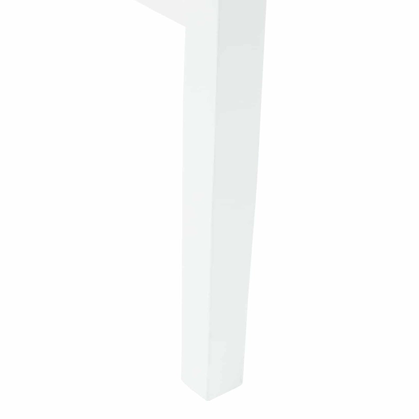 vidaXL Esszimmerstühle 2 pcs Weiß 43 x 54 x 89 cm Massives Gummiholz