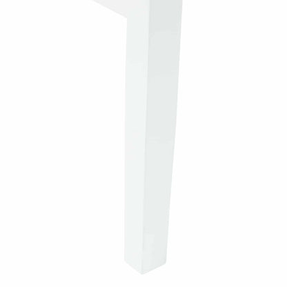 vidaXL Esszimmerstühle 2 pcs Weiß 43 x 54 x 89 cm Massives Gummiholz