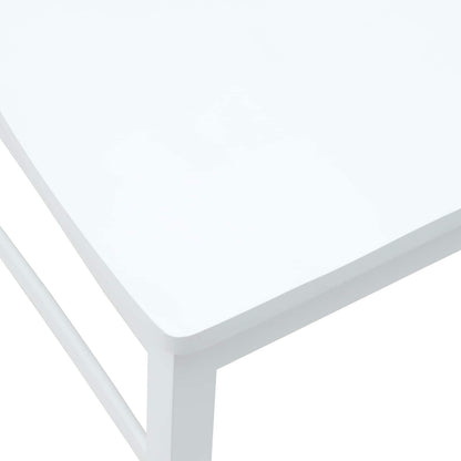 vidaXL Esszimmerstühle 2 pcs Weiß 43 x 54 x 89 cm Massives Gummiholz