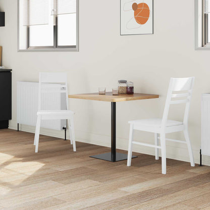 vidaXL Esszimmerstühle 2 pcs Weiß 43 x 54 x 89 cm Massives Gummiholz