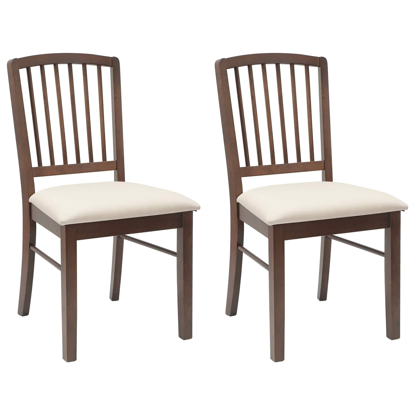 vidaXL Esszimmerstühle 2 pcs Hellbraun 50 x 52,5 x 91 cm