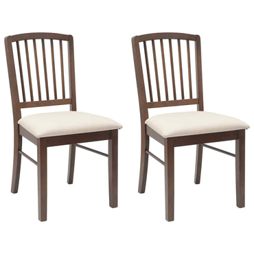vidaXL Esszimmerstühle 2 pcs Hellbraun 50 x 52,5 x 91 cm