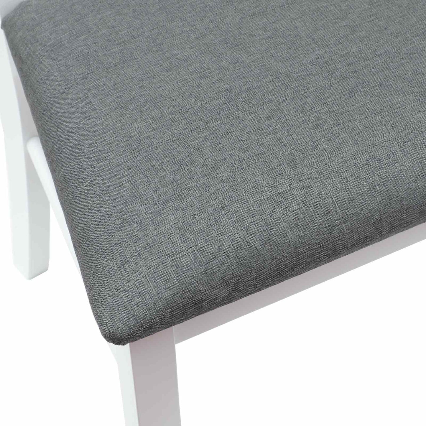 vidaXL Esszimmerstühle 2 pcs Weiß 50 x 52,5 x 91 cm Massives Gummiholz