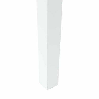 vidaXL Esszimmerstühle 2 pcs Weiß 50 x 52,5 x 91 cm Massives Gummiholz