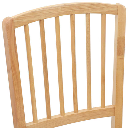 vidaXL Esszimmerstühle 2 pcs Natur 50 x 52,5 x 91 cm