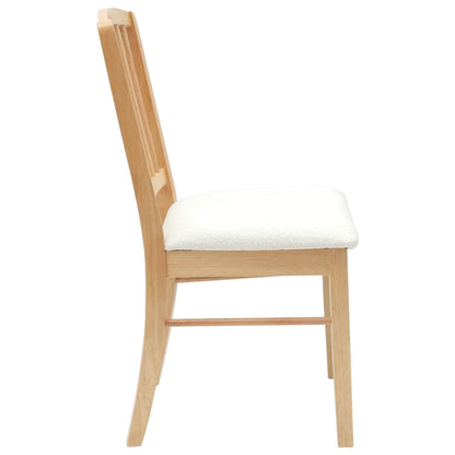 vidaXL Esszimmerstühle 2 pcs Natur 50 x 52,5 x 91 cm