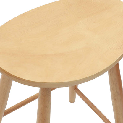 vidaXL Esszimmerstühle 2 pcs Natur 46 x 37 x 63 cm Massives Gummiholz