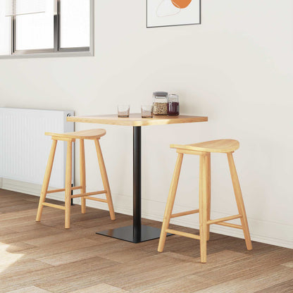 vidaXL Esszimmerstühle 2 pcs Natur 46 x 37 x 63 cm Massives Gummiholz