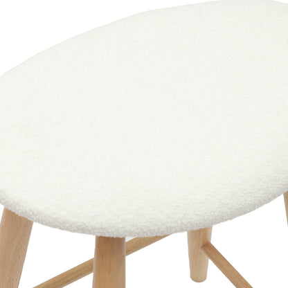 Esszimmerstühle 2 pcs Natur 46 x 37 x 63 cm Massives Gummiholz