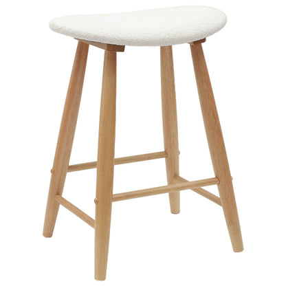 Esszimmerstühle 2 pcs Natur 46 x 37 x 63 cm Massives Gummiholz