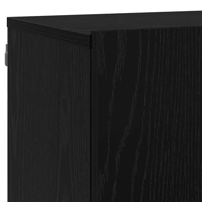 vidaXL TV-Einheiten 6 pcs Schwarz Eichen-Optik Holzwerkstoff