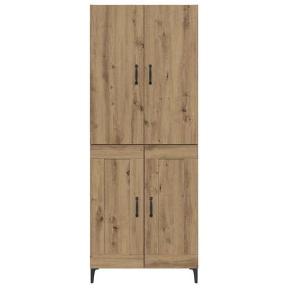 vidaXL Highboard Artisan-Eiche 69,5 x 34 x 180 cm Holzwerkstoff