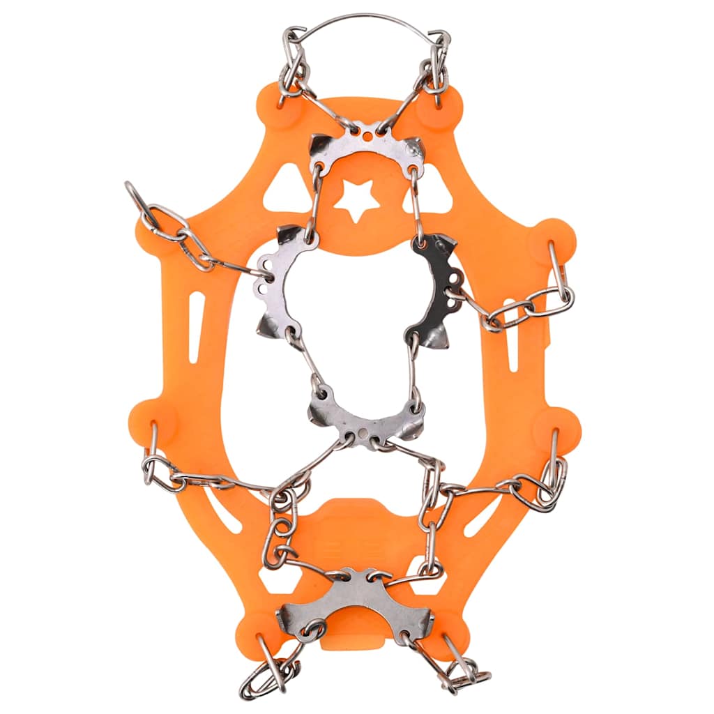 Eiskrallen für Schuhe mit 10 Spikes Orange S