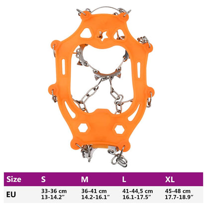Eiskrallen für Schuhe Orange L