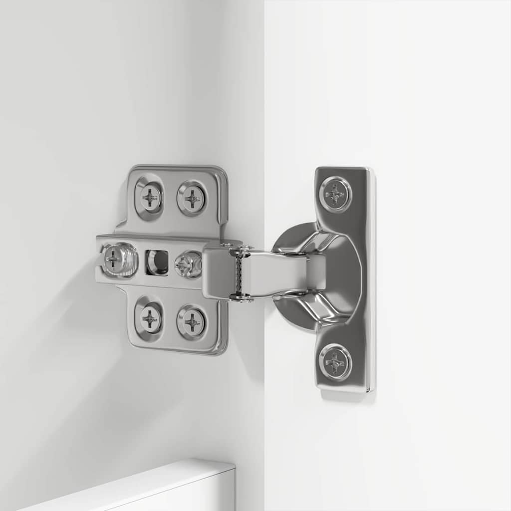 Badezimmermöbel-Set mit Schubladen 4 pcs Weiß Holzwerkstoff