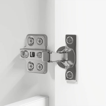 Badezimmermöbel-Set mit Schubladen 4 pcs Weiß Holzwerkstoff