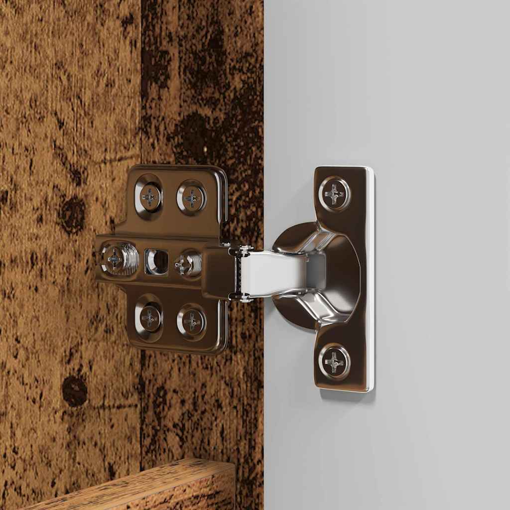 vidaXL Badezimmermöbel-Set mit Schubladen 4 pcs Altholz Holzwerkstoff