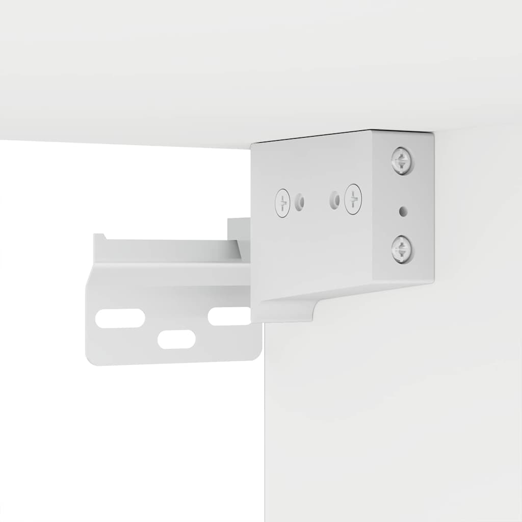 Badezimmermöbel-Set mit Schubladen 3 pcs Weiß Holzwerkstoff