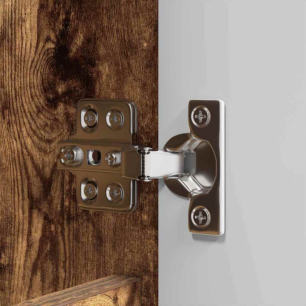 Badezimmermöbel-Set 3 pcs Geräucherte Eiche Holzwerkstoff