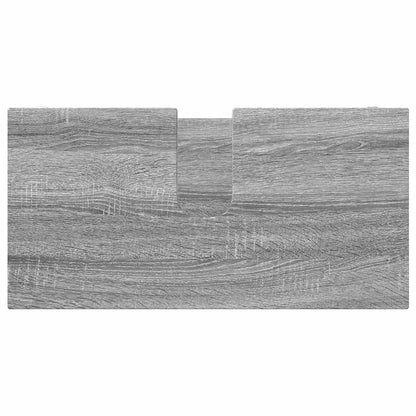 vidaXL Badezimmermöbel-Set mit Regal 3 pcs Graues Sonoma Holzwerkstoff