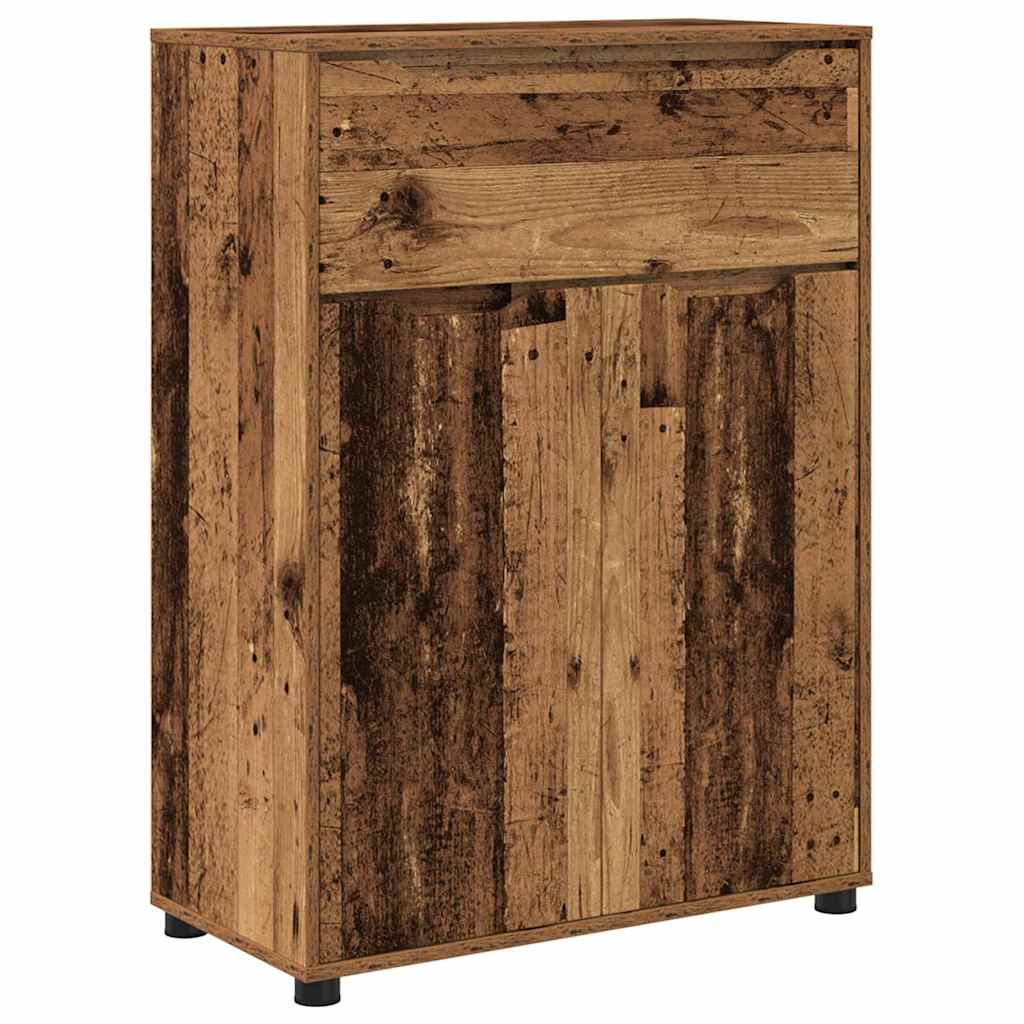 vidaXL Badezimmermöbel-Set mit Schubladen 3 pcs Altholz Holzwerkstoff
