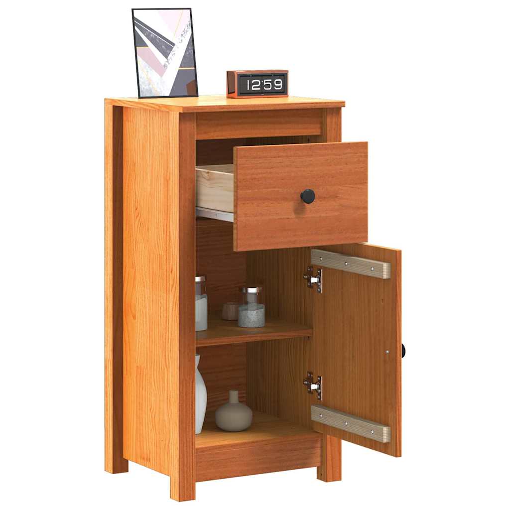 Sideboard mit Schubladen 2 pcs Wachsbraun 39 x 34,5 x 80 cm