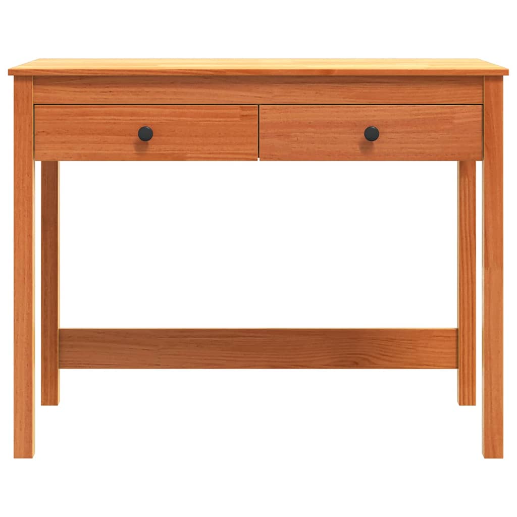 vidaXL Schreibtisch Max Braun 100 x 50 x 78 cm Massives Kiefernholz