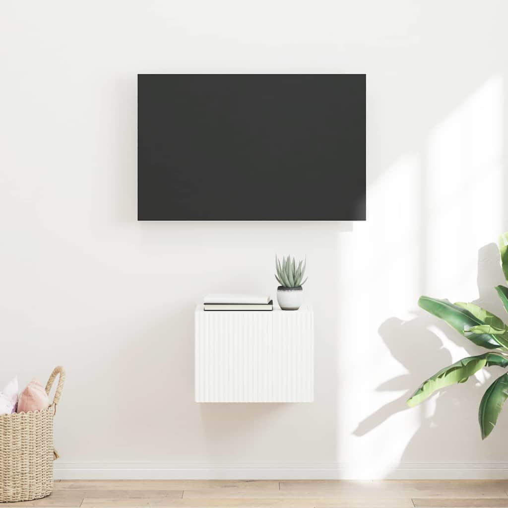 vidaXL TV-Wandschrank Weiß 60 x 31 x 29,5 cm Holzwerkstoff