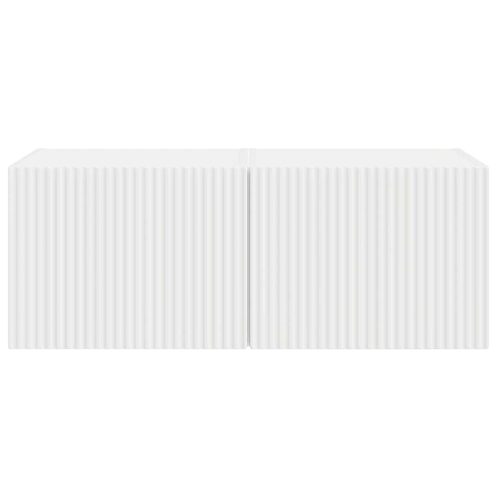 vidaXL TV-Wandschrank 2 pcs Weiß 60 x 31 x 29,5 cm Holzwerkstoff