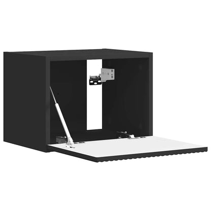 vidaXL TV-Wandschrank Schwarz 60 x 31 x 29,5 cm Holzwerkstoff