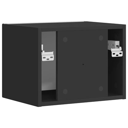 vidaXL TV-Wandschrank Schwarz 60 x 31 x 29,5 cm Holzwerkstoff